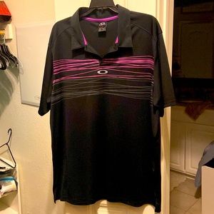 Mens Oakley short sleeve collared polo